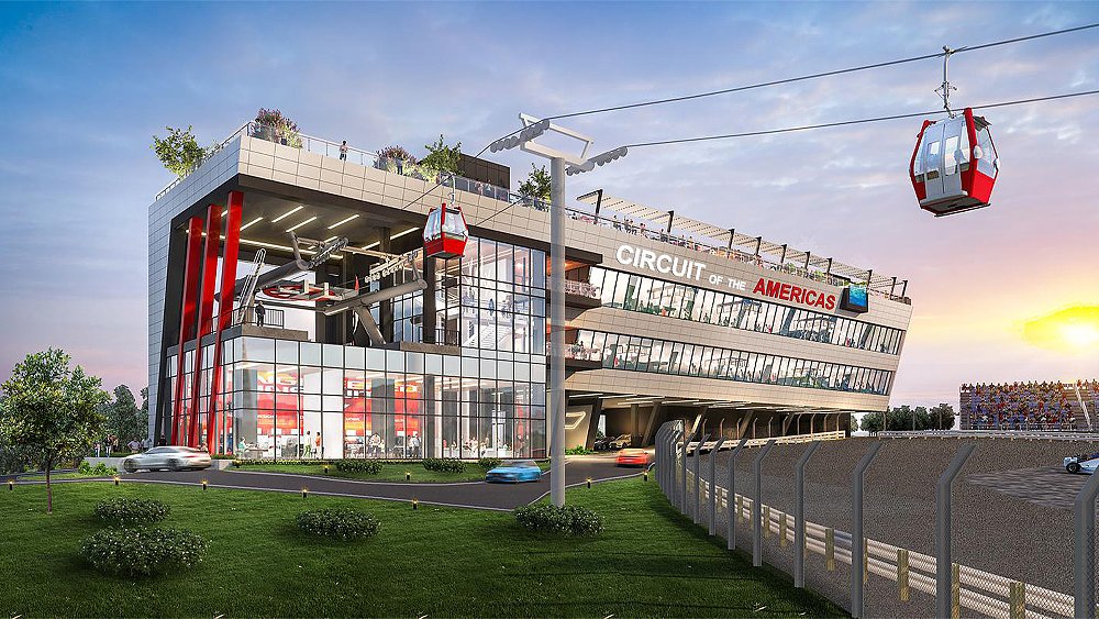 A rendering of the Circuit of the America's (COTA) private clubhouse, The Circuit.