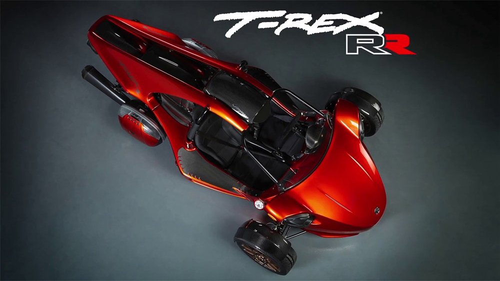 A top-down view of the Campagna T-Rex RR autocycle.