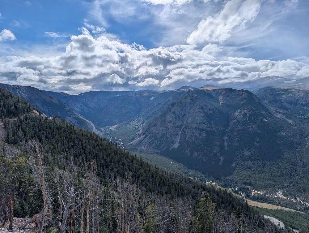 view of the mountains from the overlook