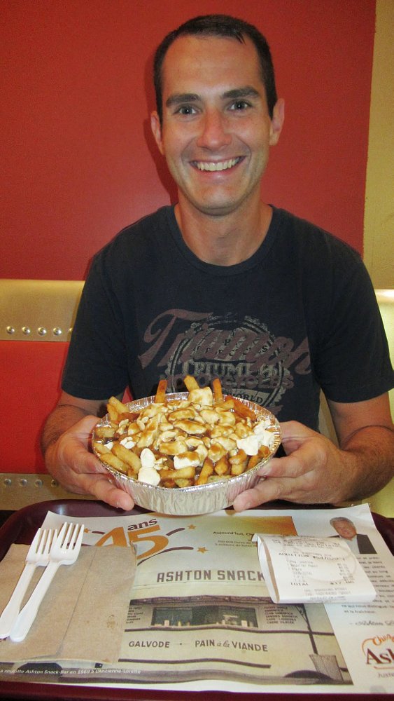 trying poutine