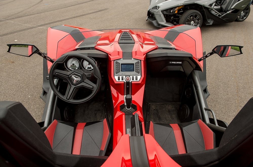 Polaris Slingshot cockpit