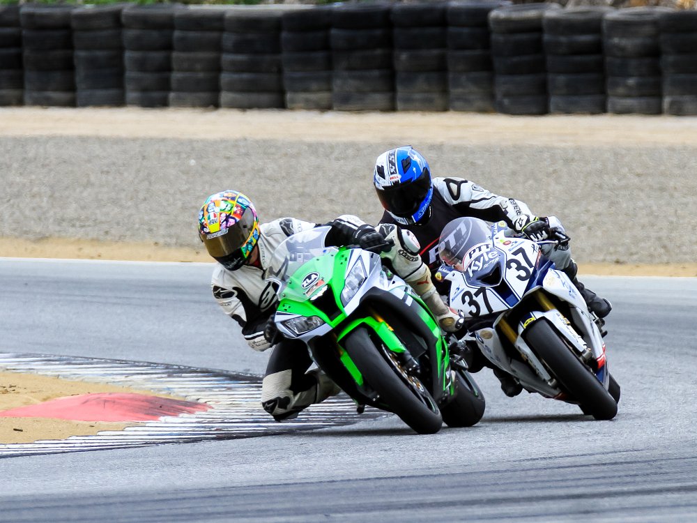 Riding the ZX-10R at Laguna Seca