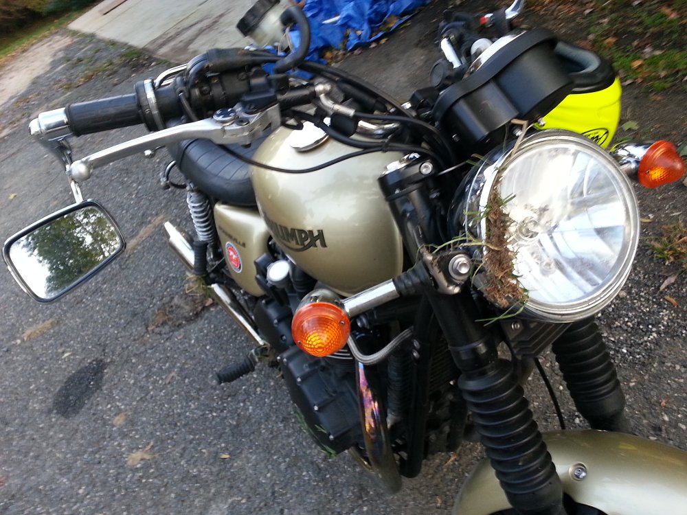 crashed motorcycle