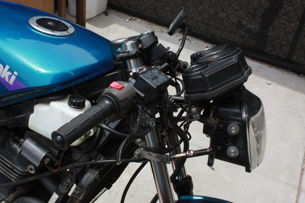clipons and headlight
