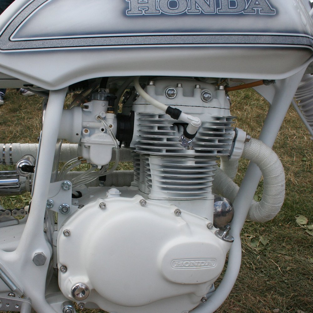 Custom white CB360