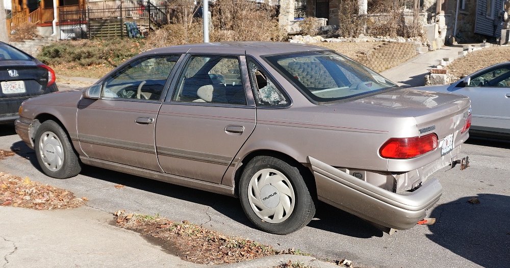 damaged car