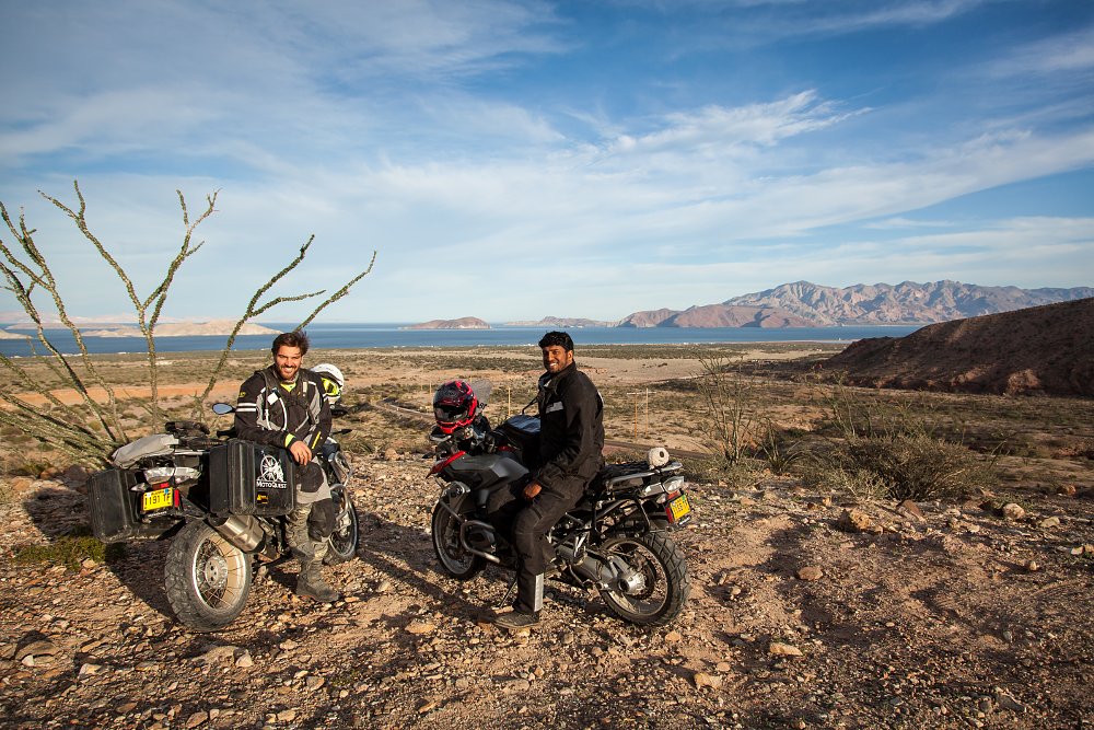 Spurgeon Dunbar and Abhi Eswarappa in Bahia de los Angeles