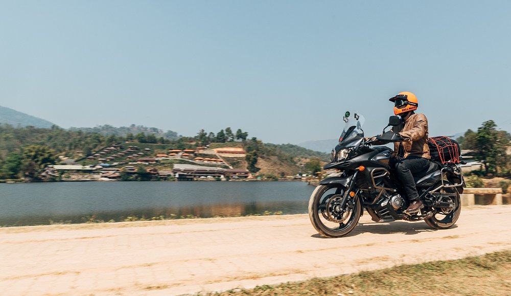 riding near Ban Rak Thai in Thailand
