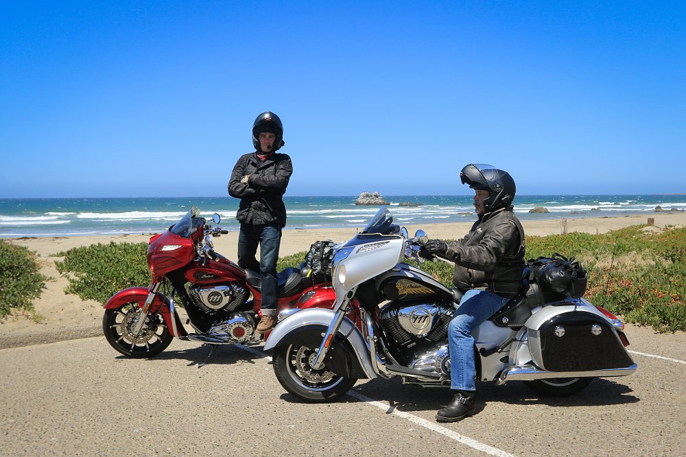 on the coast