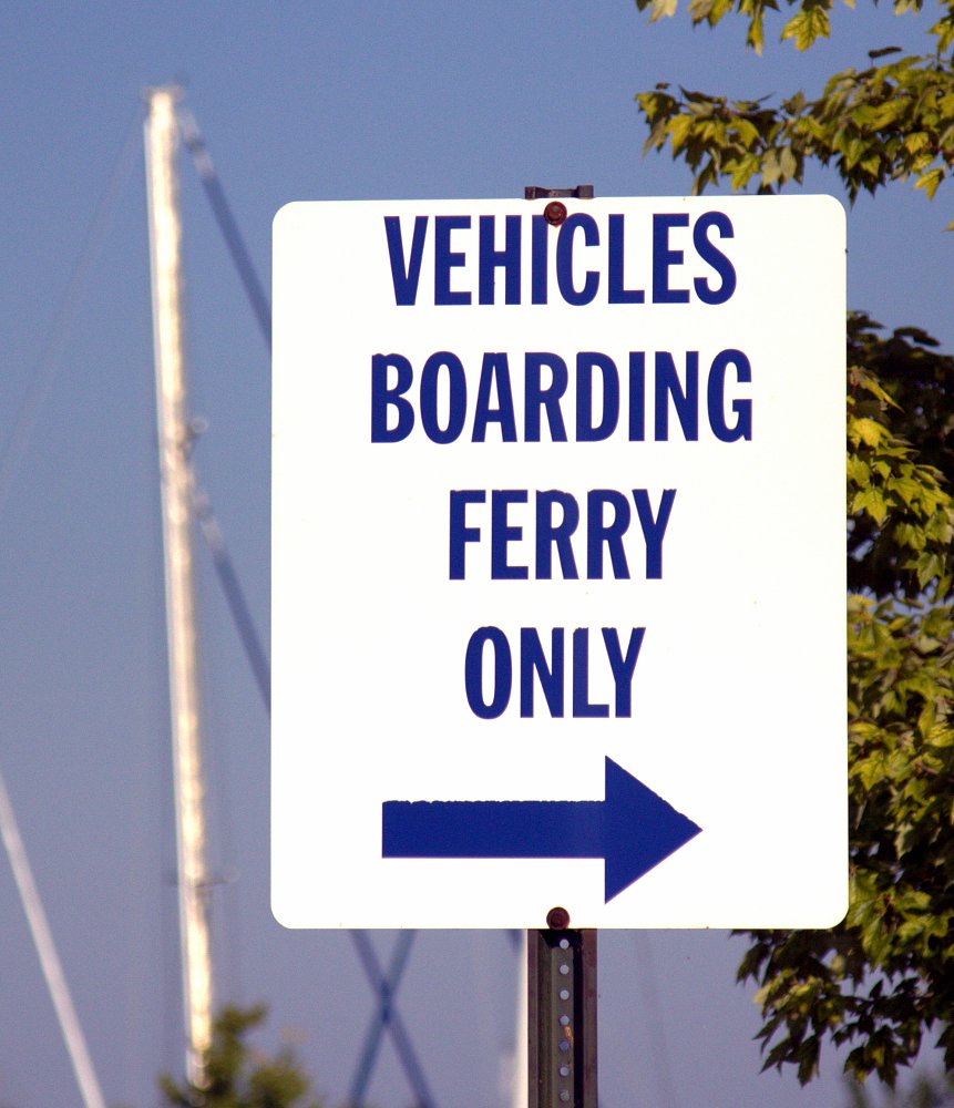 Ferry sign