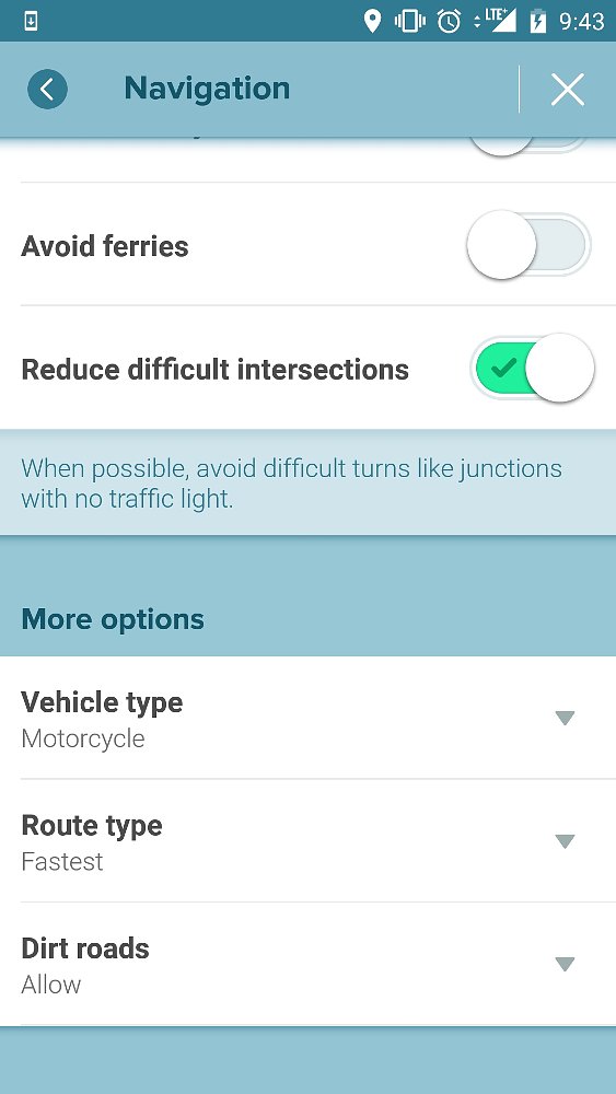 Waze settings