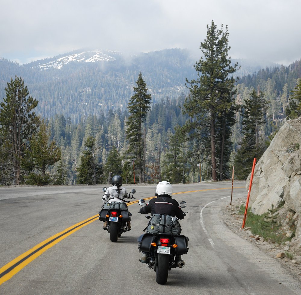 riding in the Sierras
