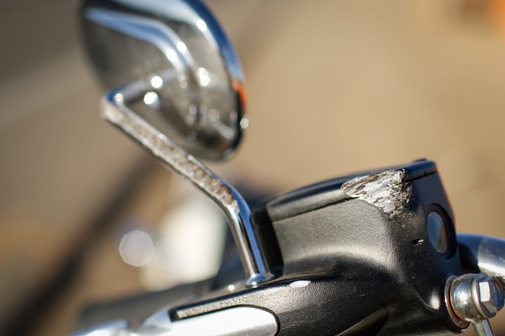 damage to Harley-Davidson Low Rider