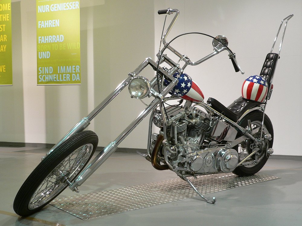 Easy Rider Captain America with sissy bar
