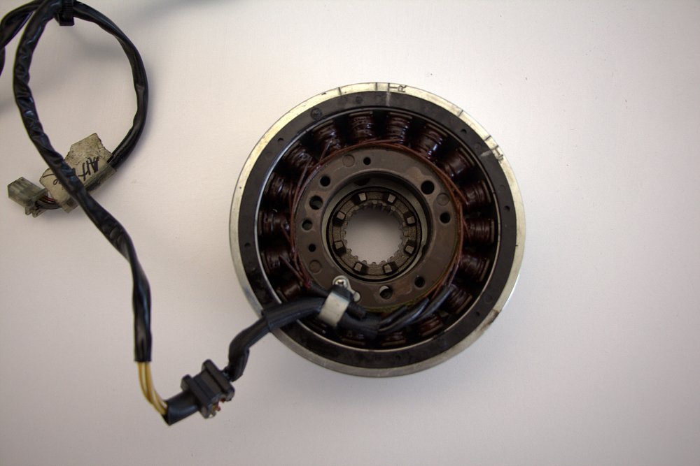 Stator and rotor together