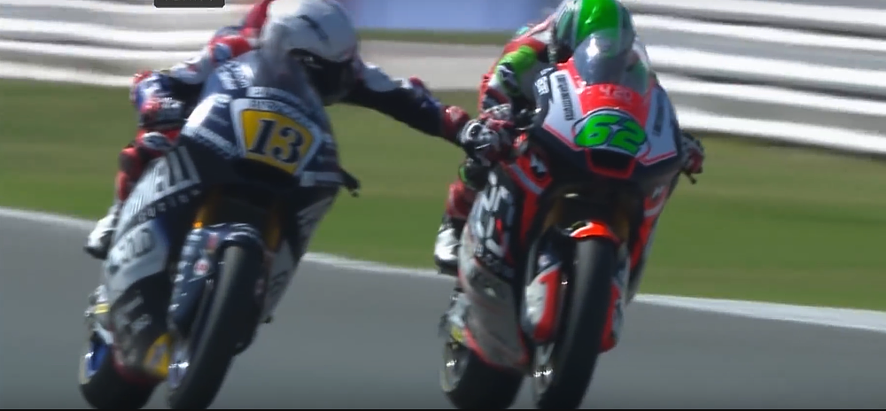Fenati doing a bad thing