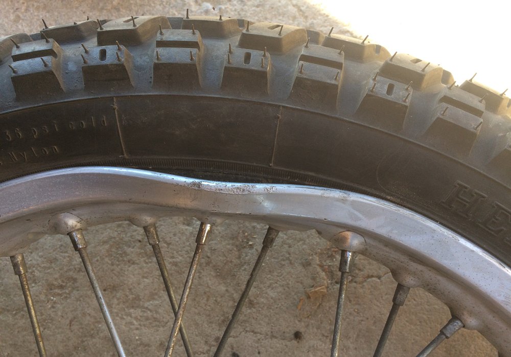 dented wheel