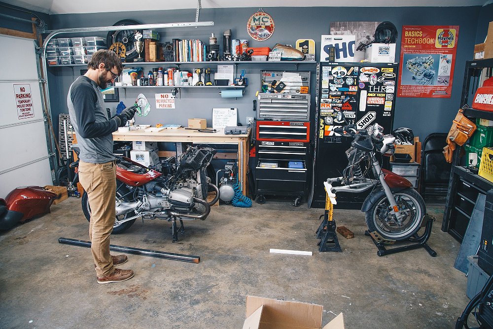 disassembled BMW