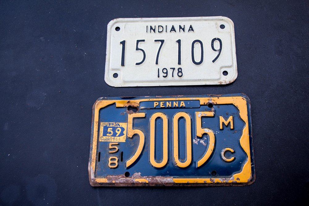 different sizes of motorcycle license plates