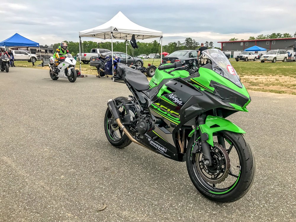 Kawasaki Ninja 400 at the Track