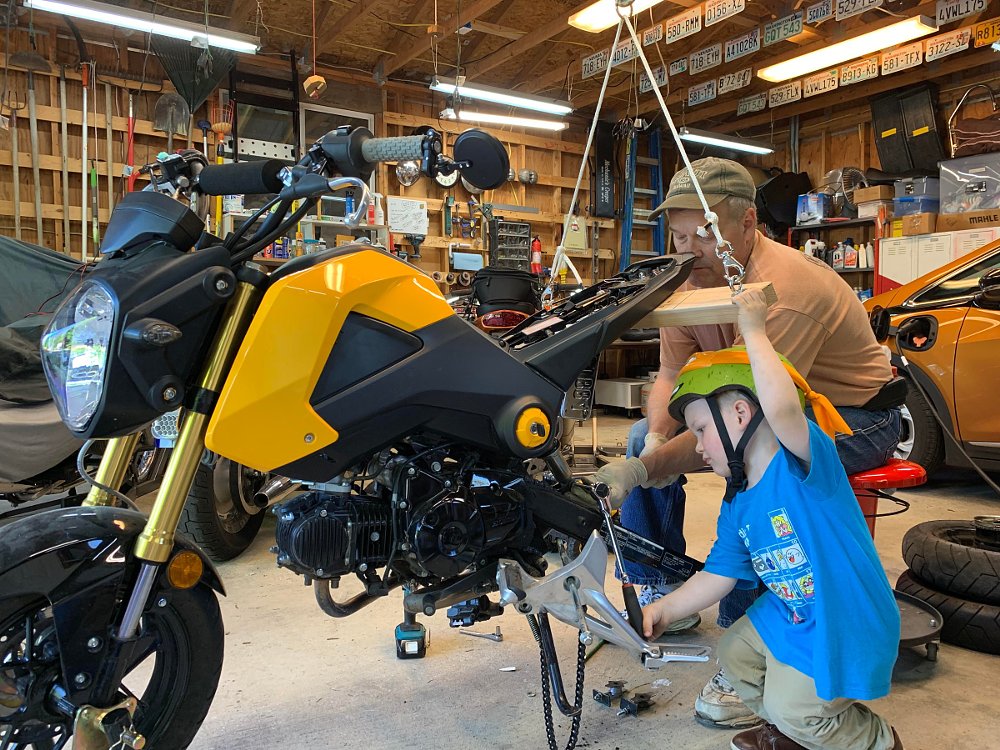 grandson as mechanic