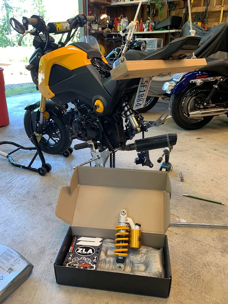 Ohlins suspension for the 14 Grom