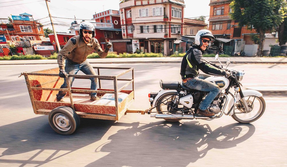 testing the homemade trailer