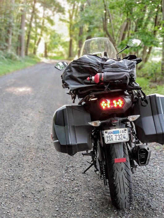 Packed bike.