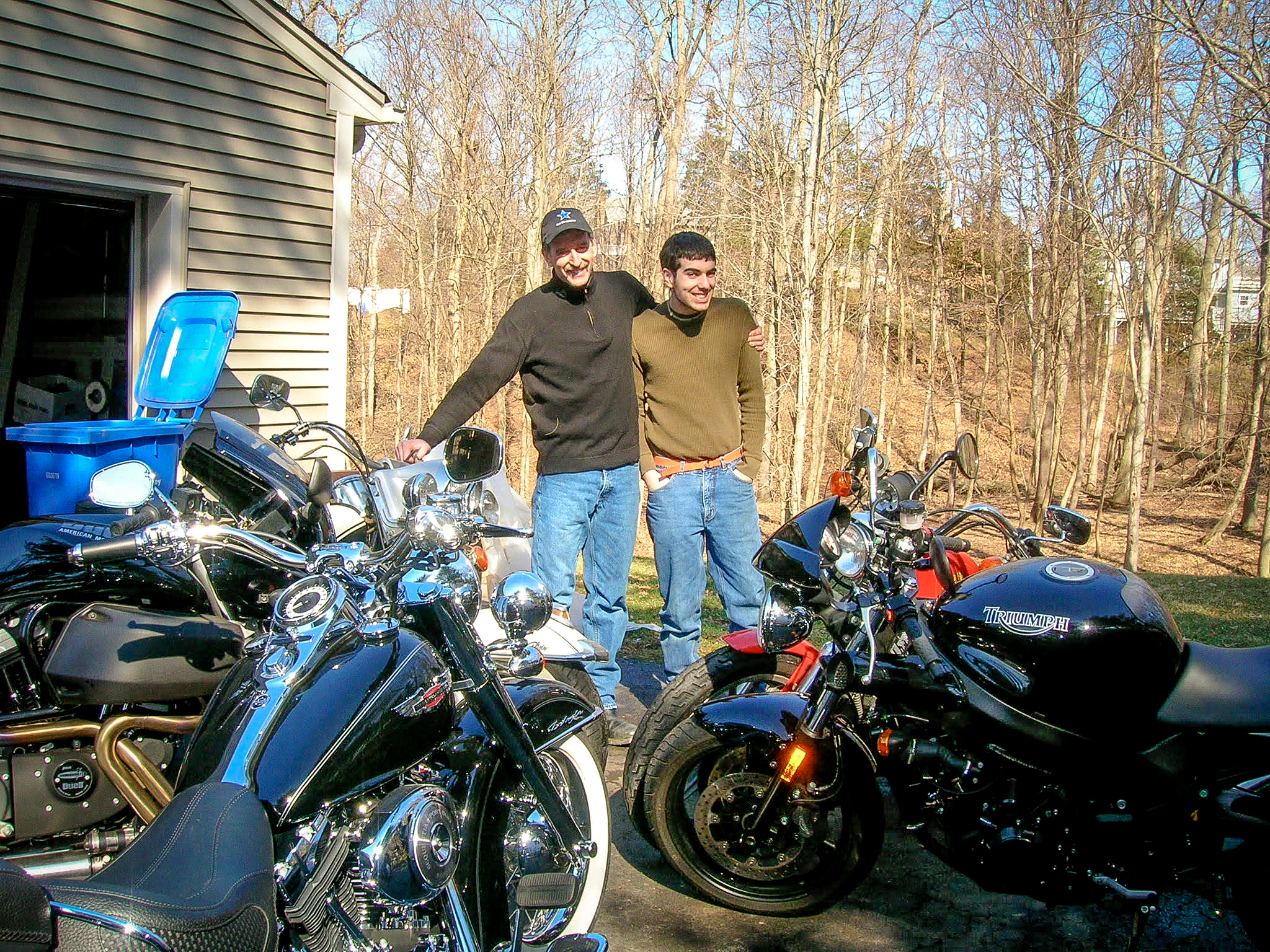 Jeff Kiniery with his dad