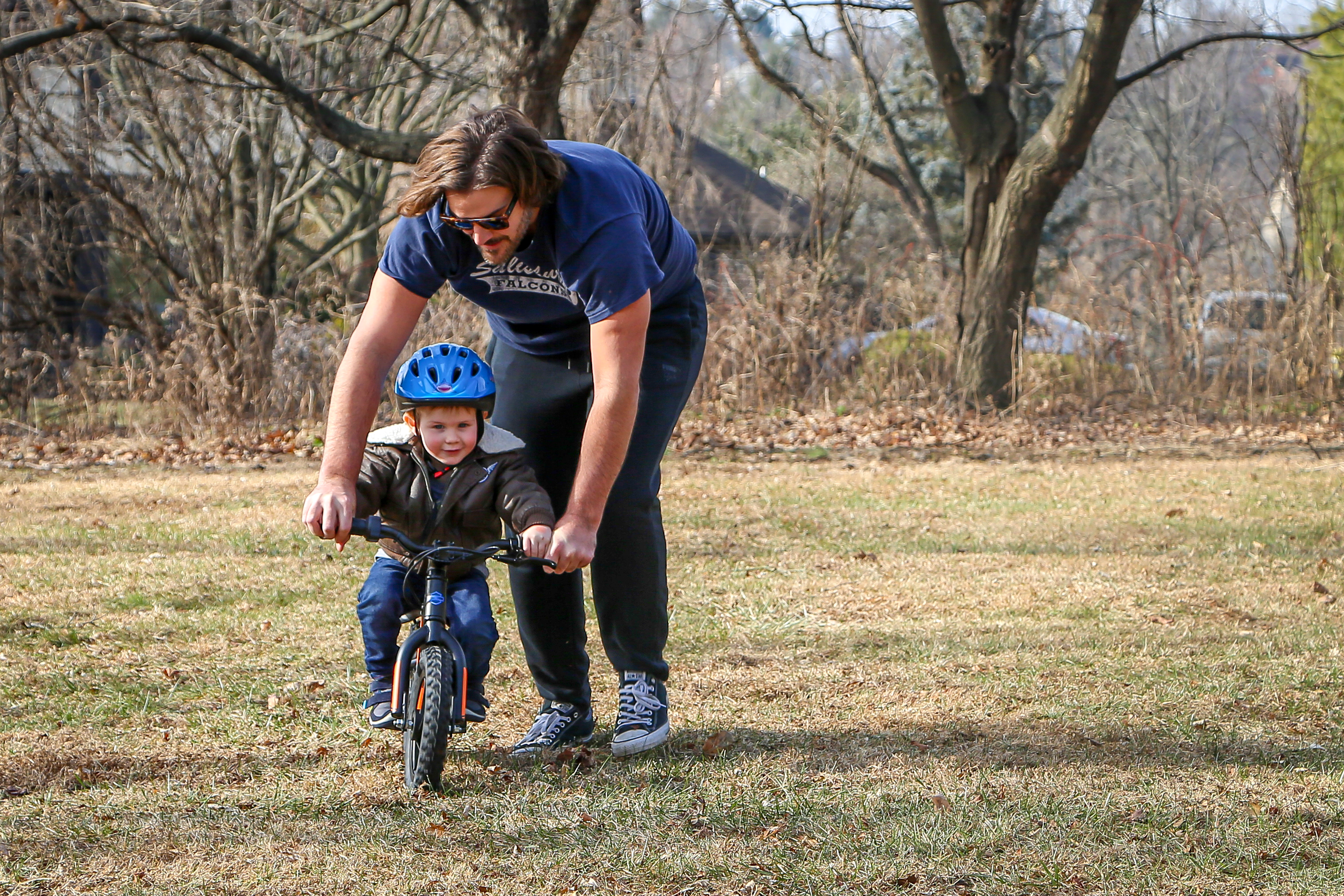 Spurgeon Dunbar and Luke Dunbar with the Harley Davidson IRONe12