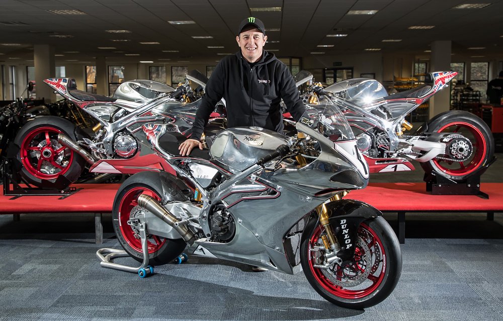 John McGuinness with Norton V-4
