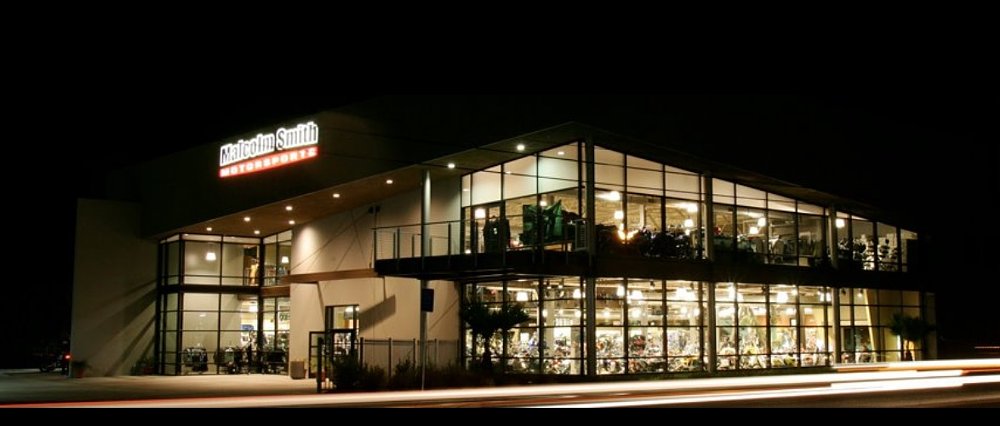 Malcolm Smith Motorsports at night