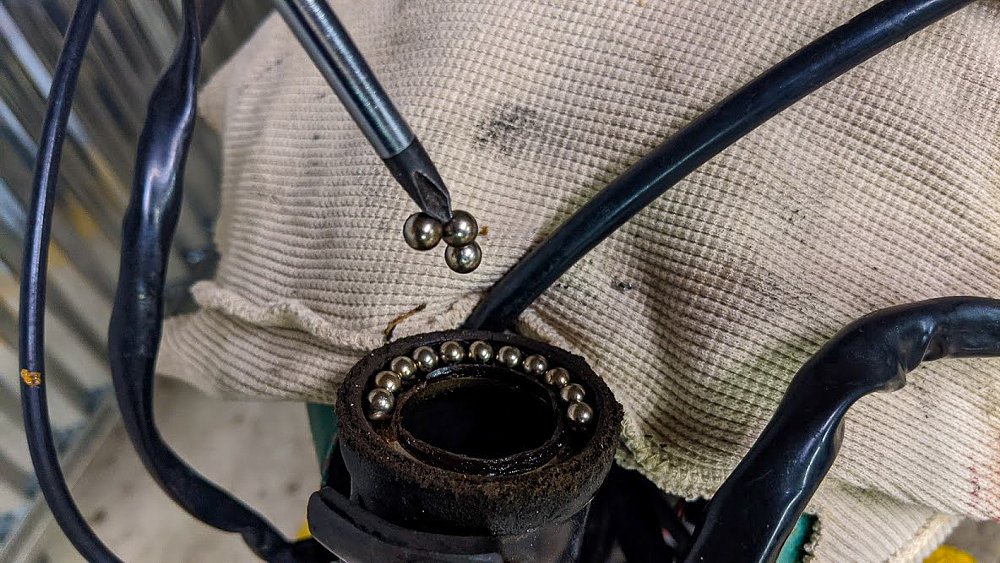 Remove ball bearings