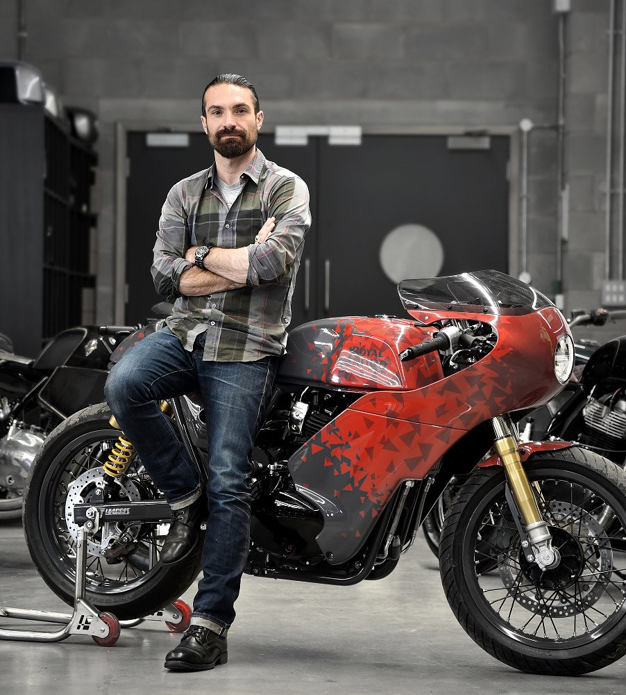 Adrian Sellers at Royal Enfield