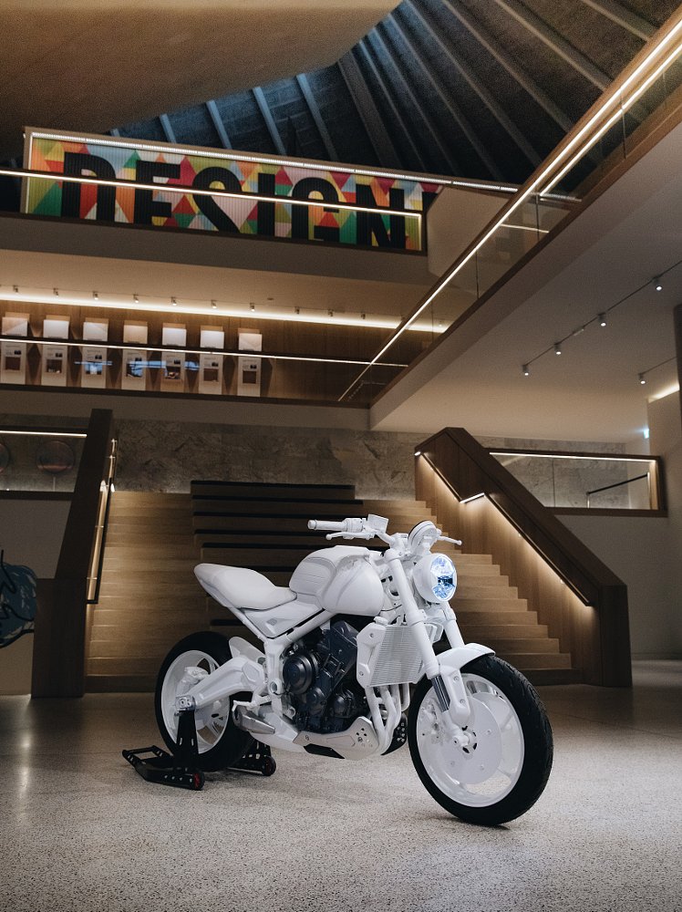 Triumph Trident prototype at the Design Museum