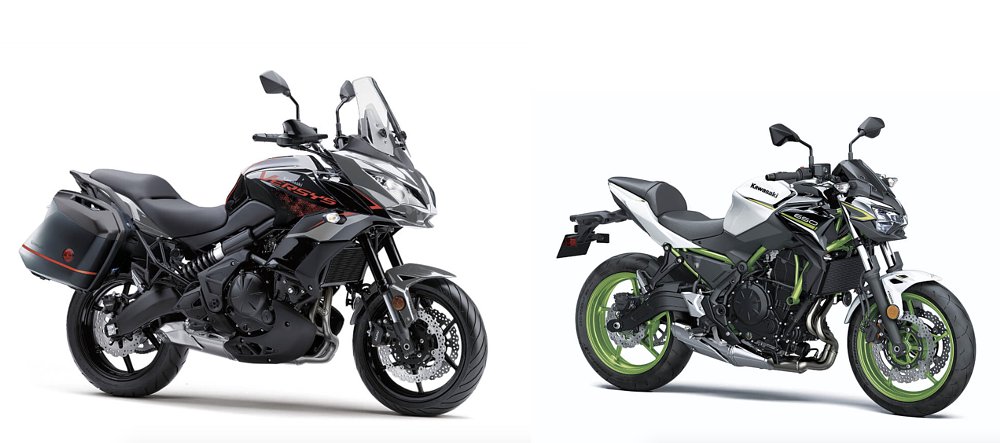 Kawasaki Versys 650 LT and Z650