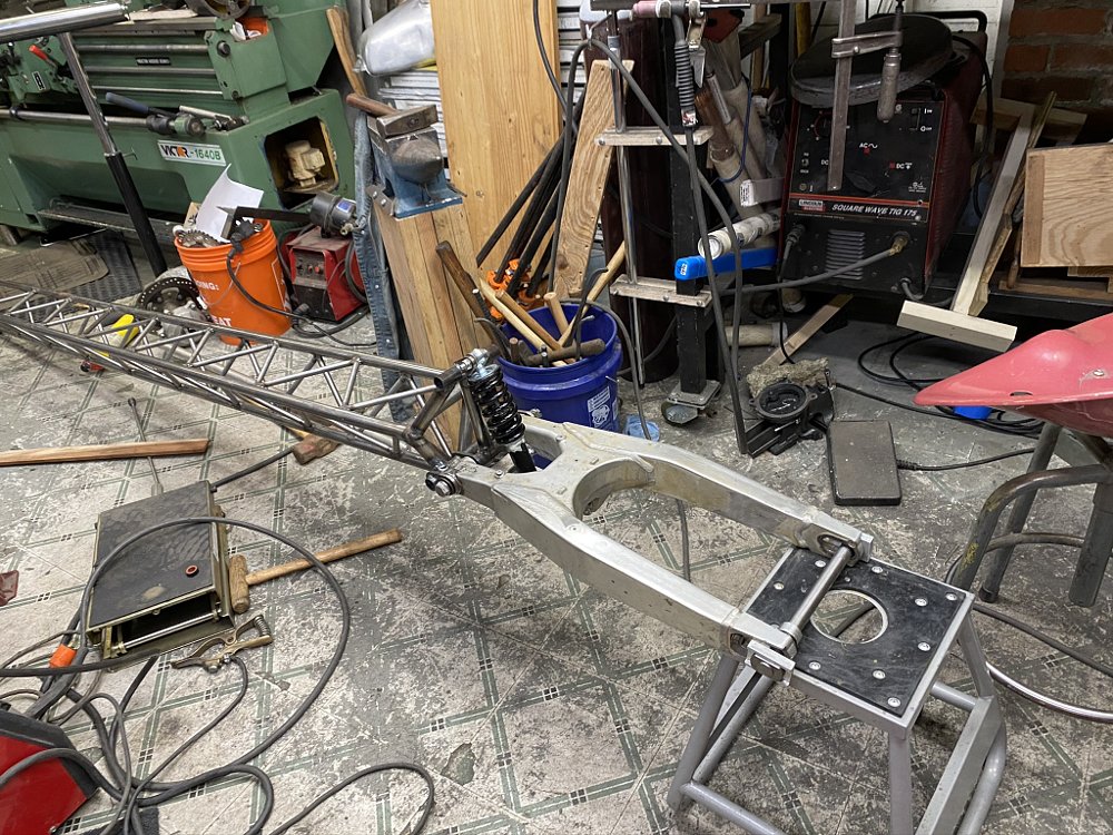 building the Unitard trailer in the shop