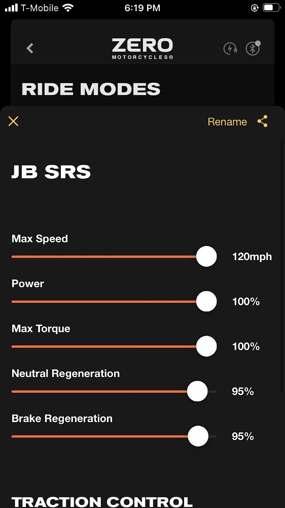 Zero SR/S app