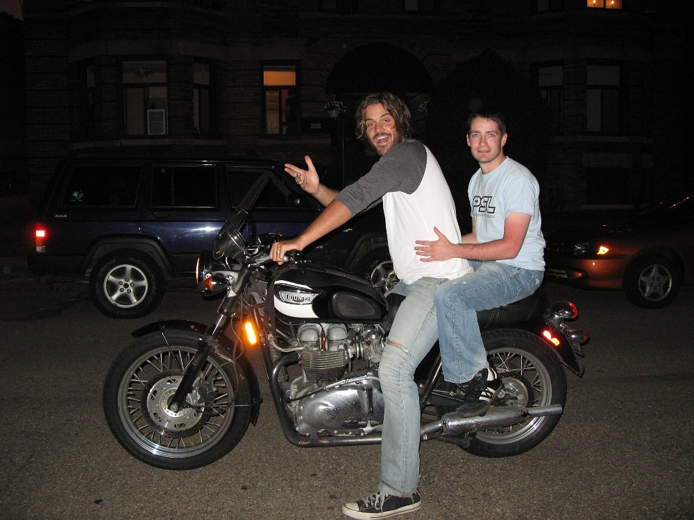 Triumph Bonneville Spurgeon Dunbar and Pat Lenahan 