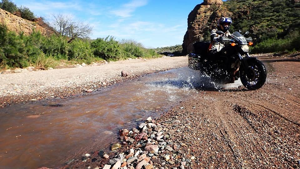 water crossing in the back country