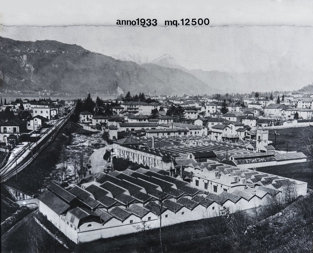 aerial view of the Moto Guzzi factory