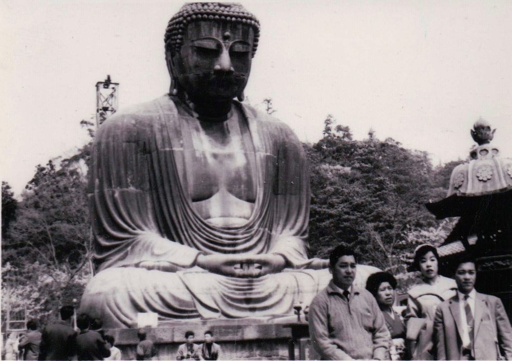 the big buddha statue in the countryside