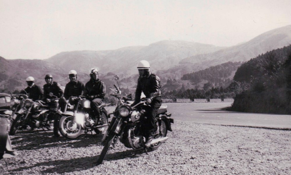 riding in the mountains of Japan