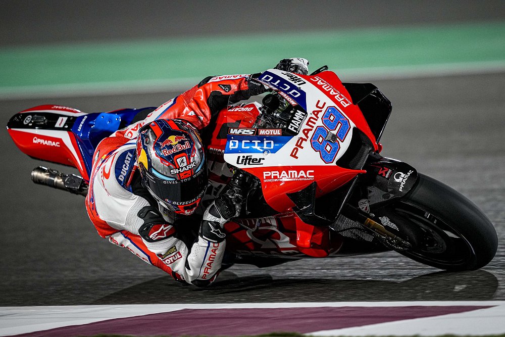 Jorge Martin on the track