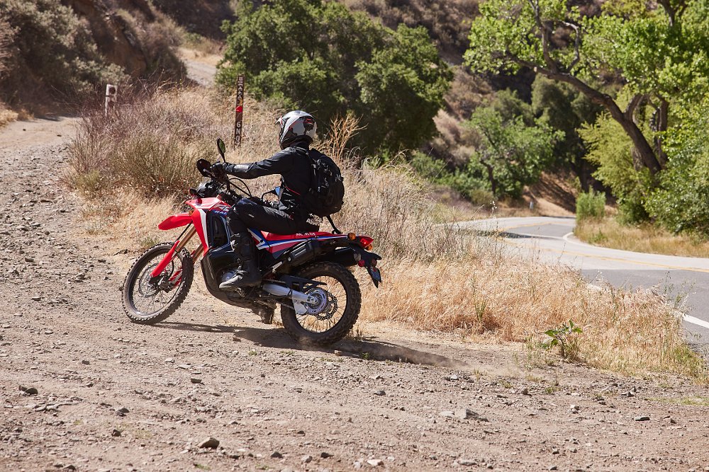 going from asphalt to dirt