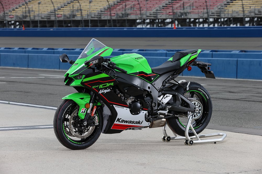 2021 Kawasaki ZX-10R on racing stand