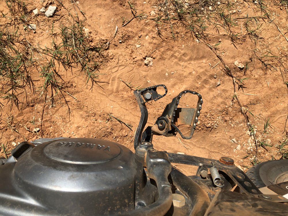 Broken brake pedal