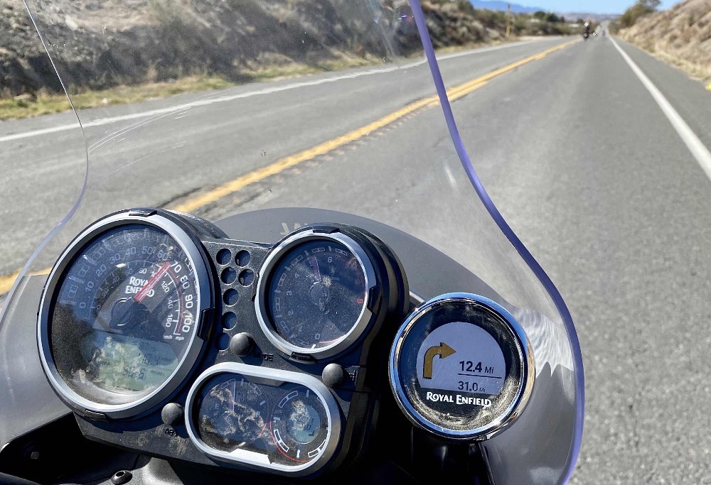 2022 Royal Enfield Himalayan Tripper navigation device detail