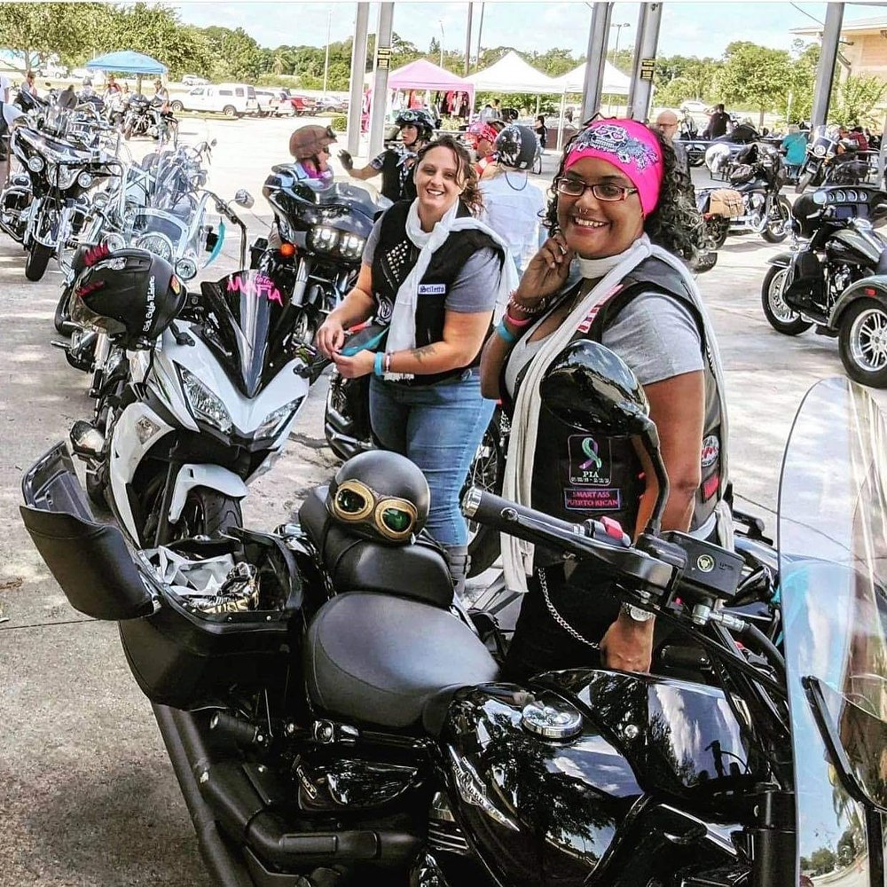 women at a Ride the Wind event