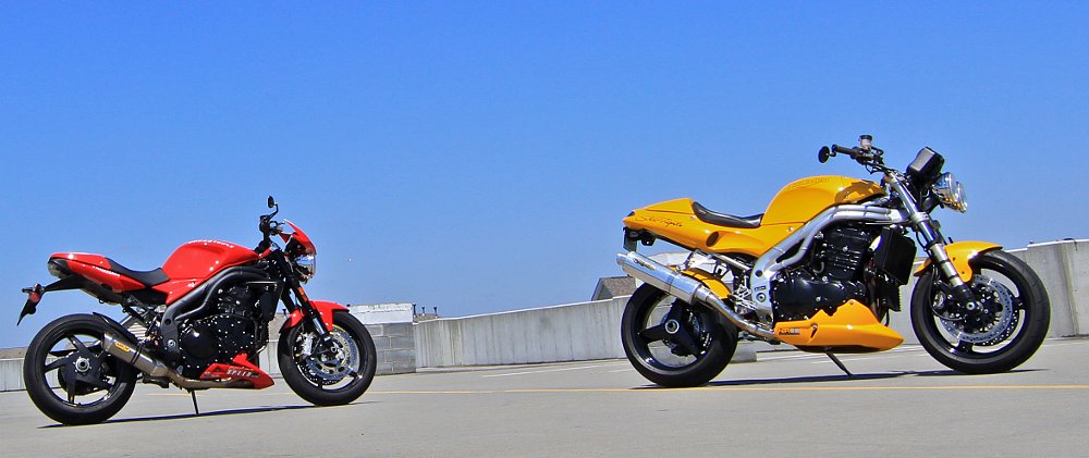 1998 Speed Triple and the 2008 Speed Triple
